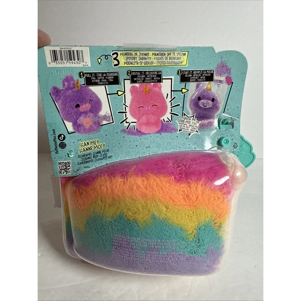 Fluffie Stuffiez Large *RAINBOW* Cake Treats‎ 3 Ways To Play Plush
